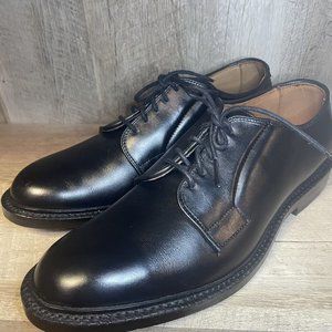 Allen Edmonds Leeds Men Dress Plain-toe Blucher Oxford Shoe Black 9 D 9523